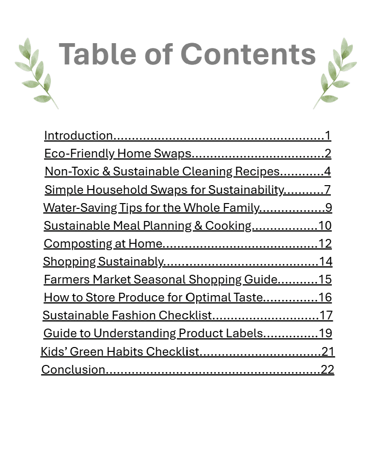 Eco-Friendly Family Starter Kit.